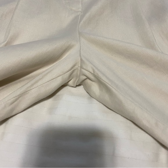 Aritzia Babaton Sidiki Cream Linen Wide Leg High Rise Pant size 2 - Picture 8 of 16
